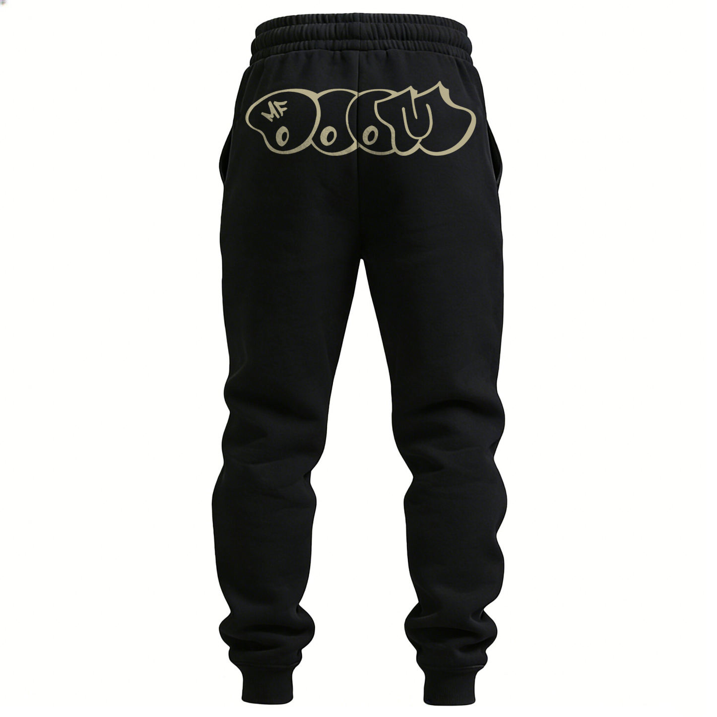 Legendary Underground Hip-hop Print Men's Fleece-lined Sweatpants Image - 2