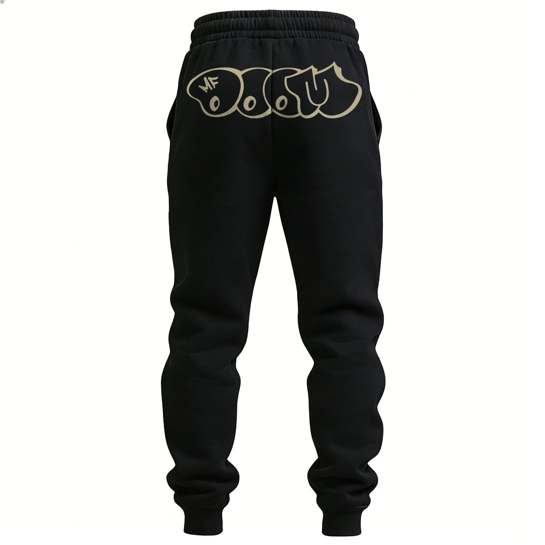Legendary Underground Hip-hop Print Men's Fleece-lined Sweatpants Image - 2
