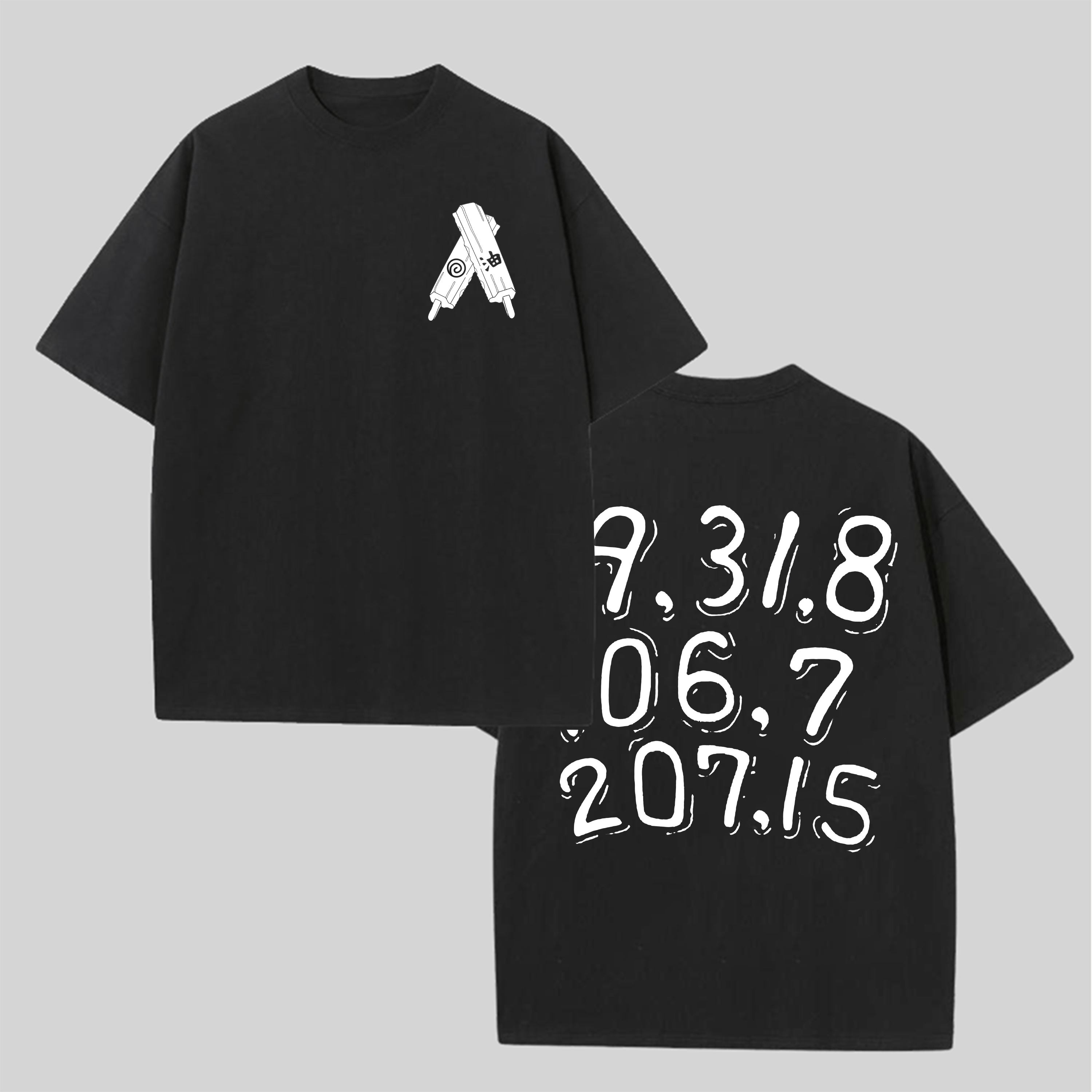Word Art Printed Oversized Unisex T-shirt Image - 1