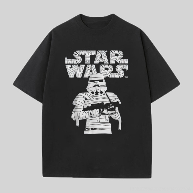 Star Wars Printed Oversized Unisex T-shirt Image - 1