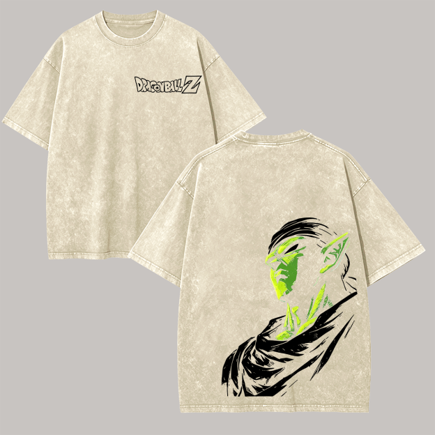 Dragon Ball Z Printed Unisex Washed T-Shirt Image - 7