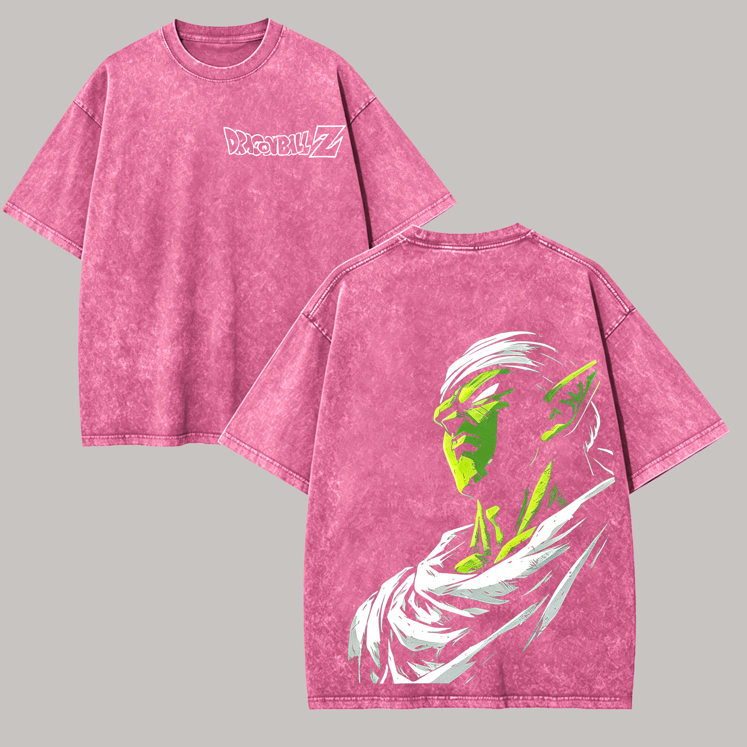 Dragon Ball Z Printed Unisex Washed T-Shirt Image - 4
