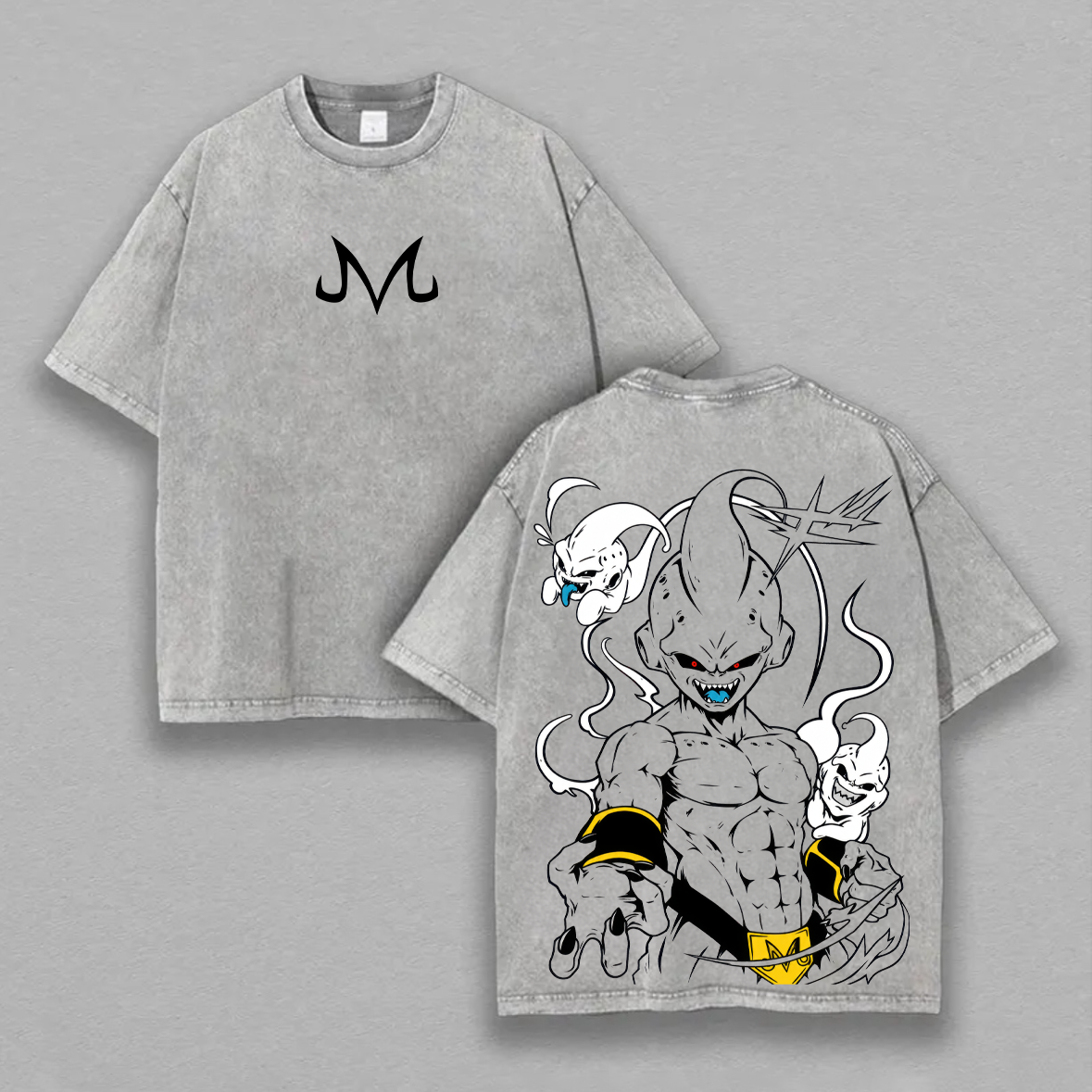 Dragon Ball Anime Villain Demon Awakening Printed Unisex Washed T-Shirt