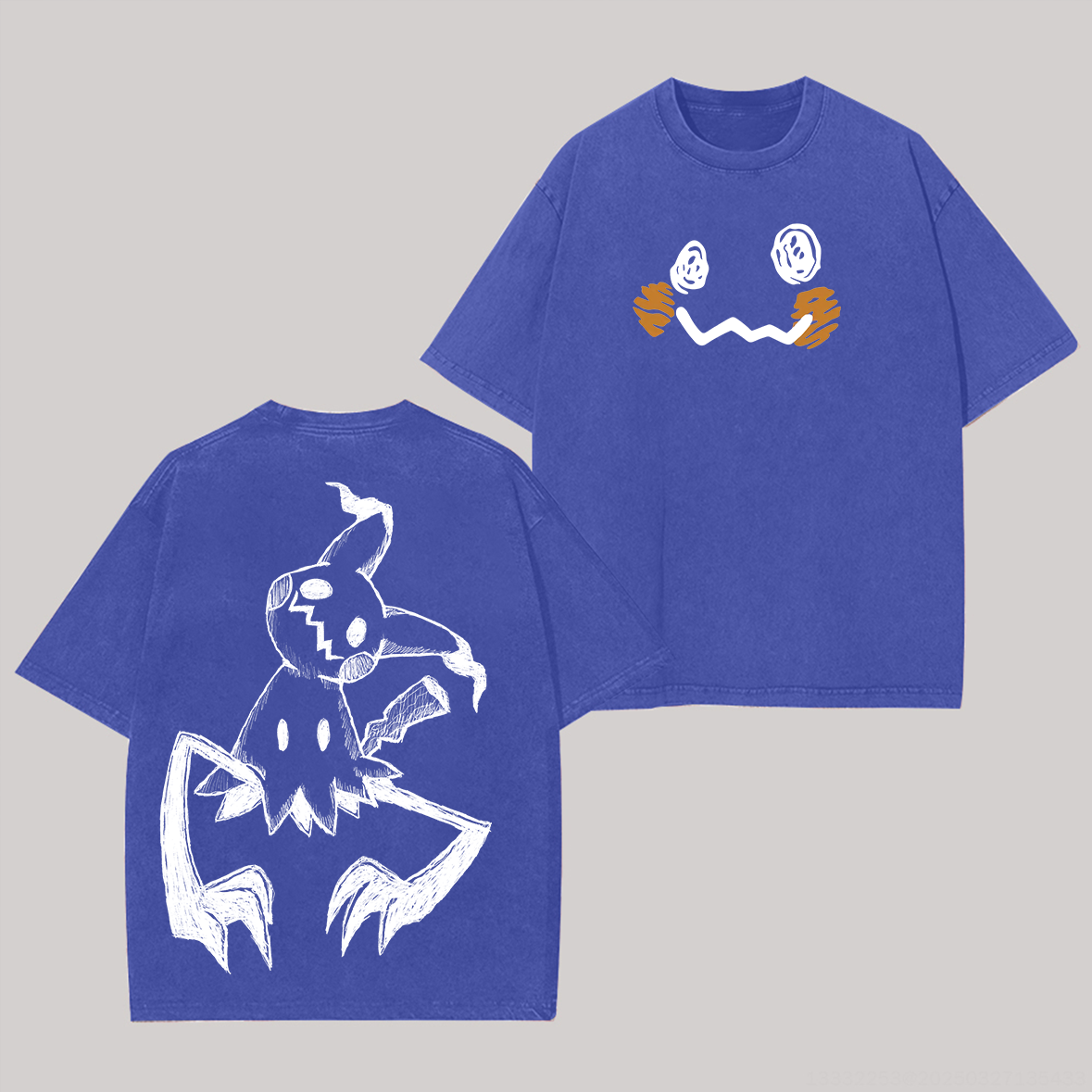  Mimikyu Printed Unisex Washed T-Shirt Image - 4