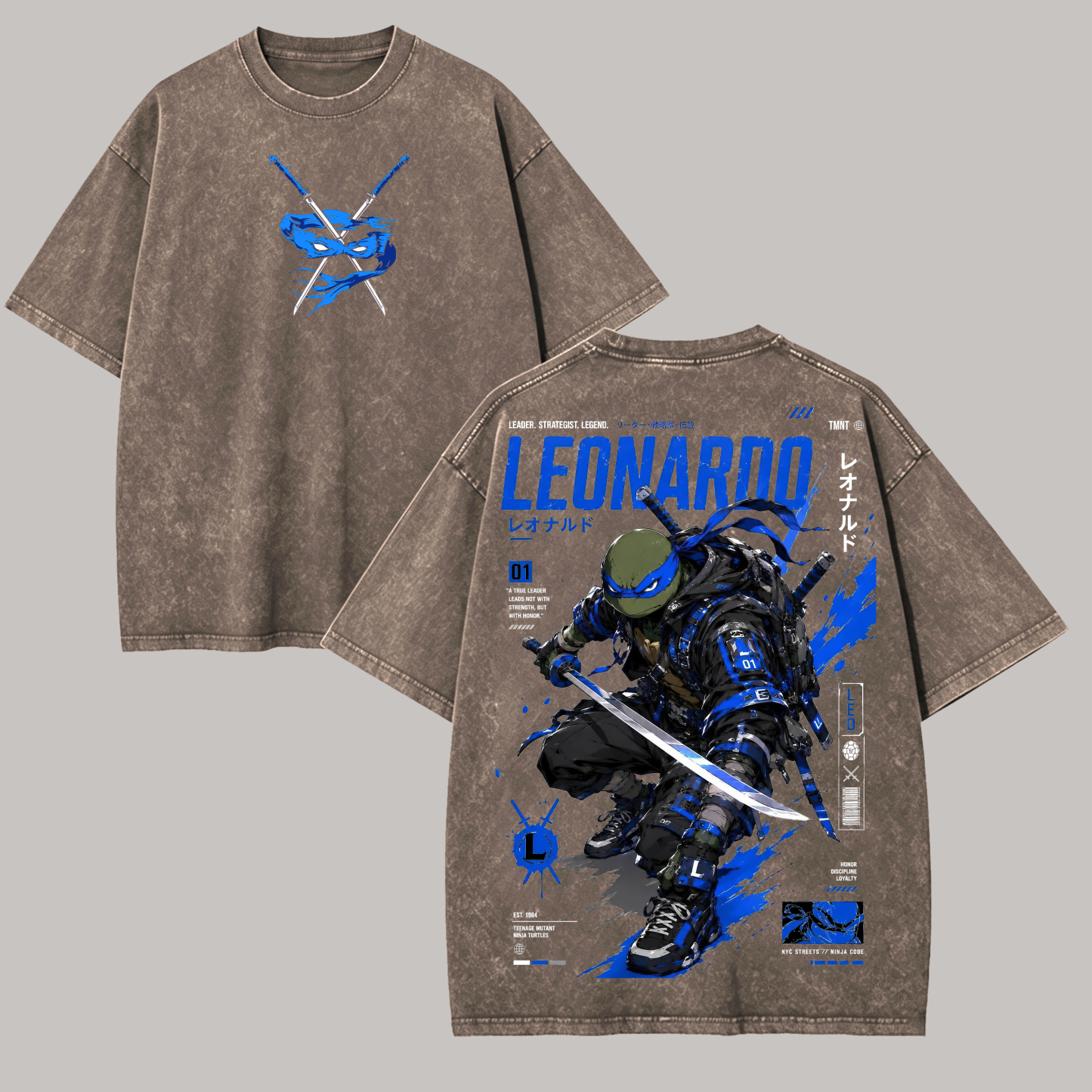 Cyberpunk Samurai Graphic Printed Unisex Washed T-Shirt Image - 8