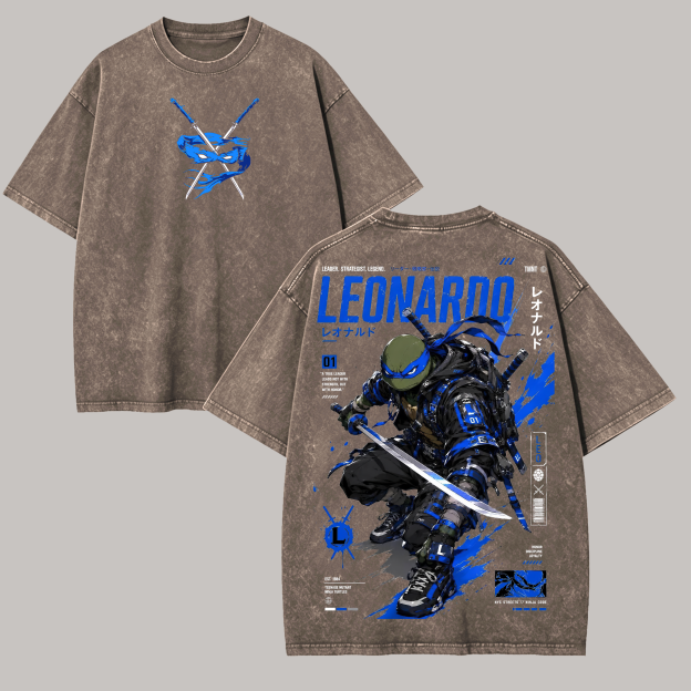 Cyberpunk Samurai Graphic Printed Unisex Washed T-Shirt Image - 8