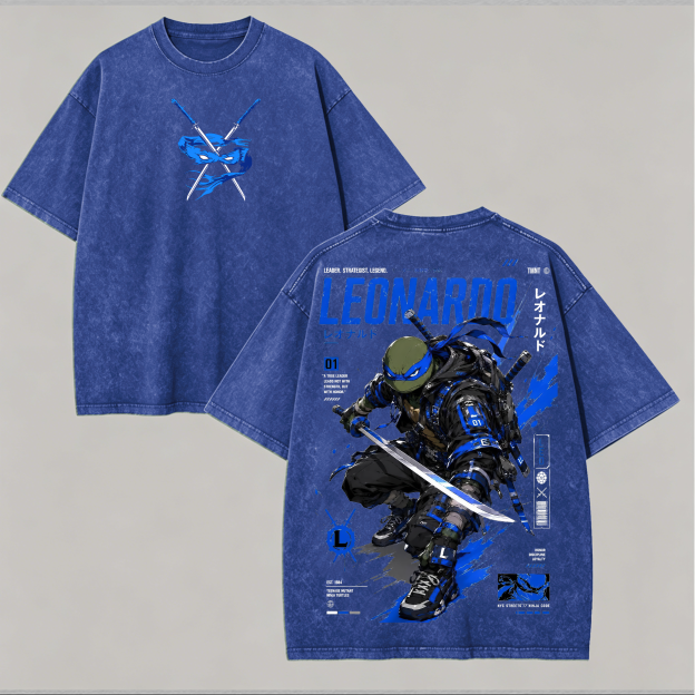 Cyberpunk Samurai Graphic Printed Unisex Washed T-Shirt Image - 7