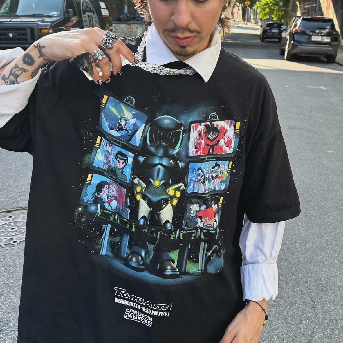 Toonami Classic Anime Printed Oversized Unisex T-shirt