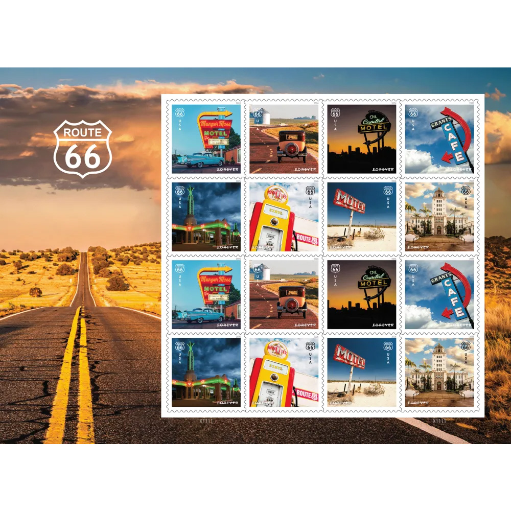 2026 Route 66 Forever First Class Postage Stamps