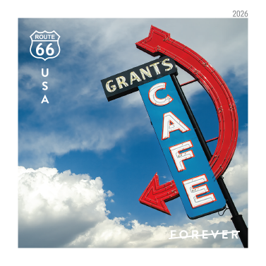 2026 Route 66 Forever First Class Postage Stamps