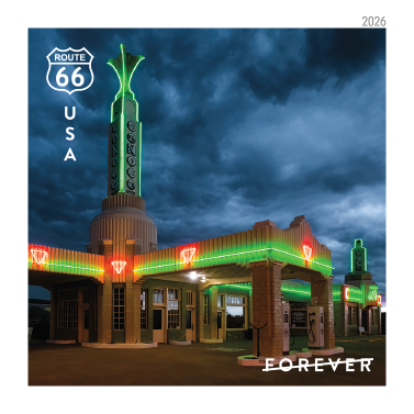 2026 Route 66 Forever First Class Postage Stamps