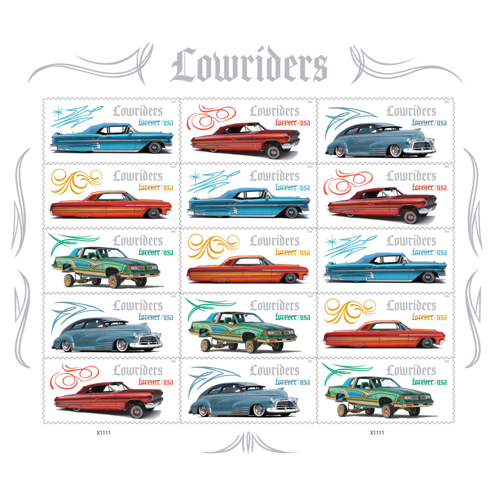 2026 Lowriders Stamps Forever First Class Postage Stamps