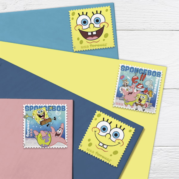 2025 SpongeBob Squarepants Stamps Forever First Class Postage Stamps