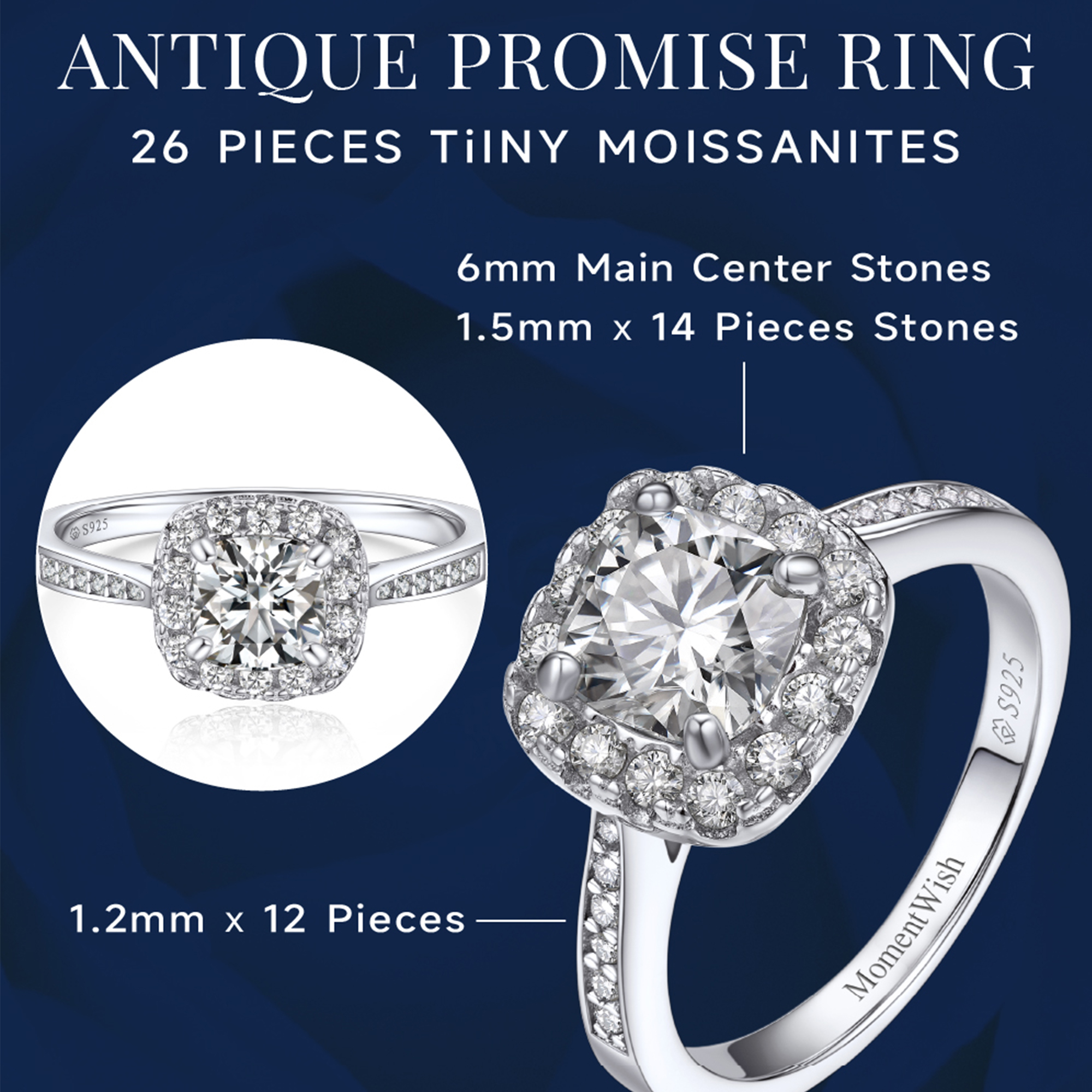Halo Cushion Cut Channel Set Moissanite Engagement Ring Details - Ring Design