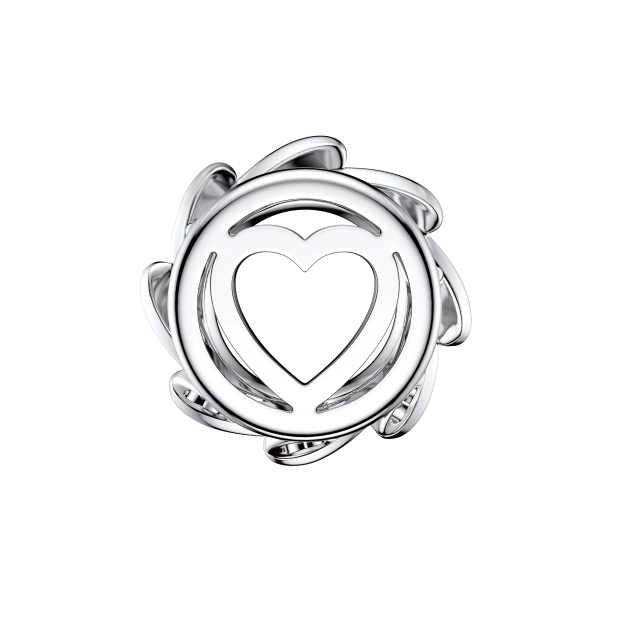 Halo Windmill Pendant Moissanite Dancing Stone Necklace (1 Ct. VVS1)