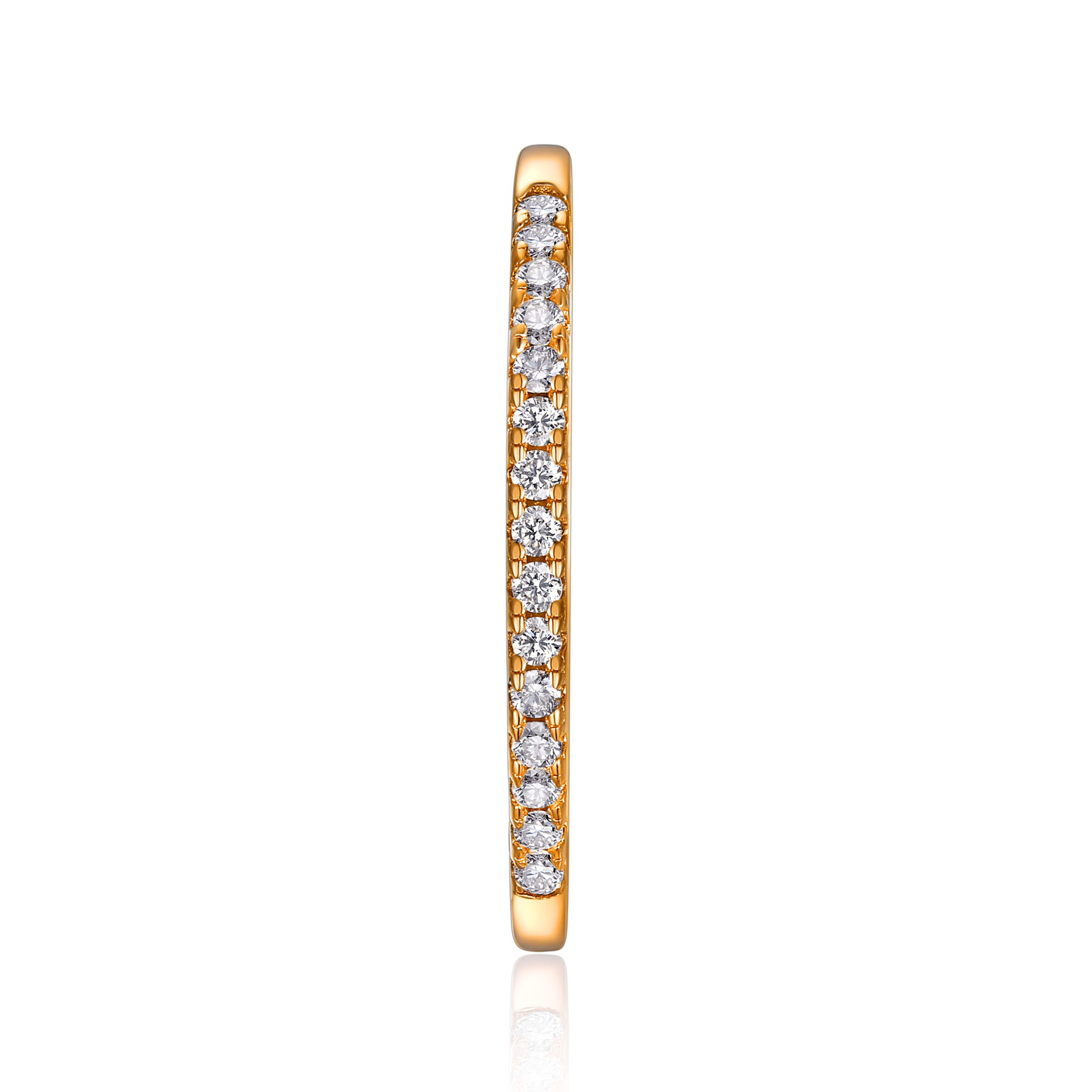 925 Sterling Silver Pavé Moissanite Eternity Wedding Ring (D Color VVS1)