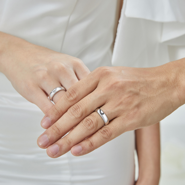 Moissanite His Her Heart Promise Rings for Proposal-01