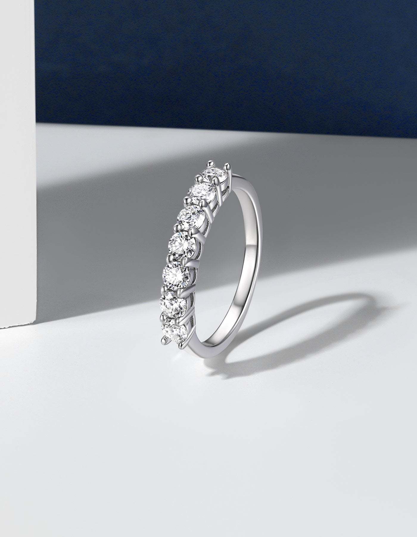 MomentWish 7 Stone Rings For Women