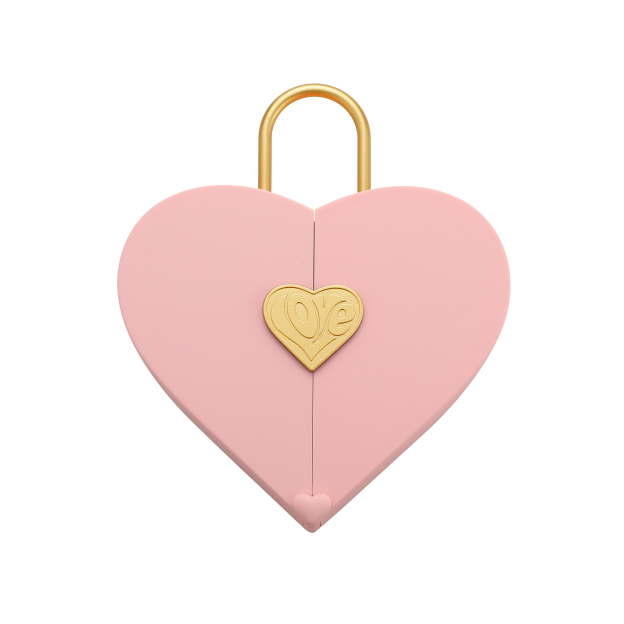 MomentWish Concentric Lock Love Heart Pink Jewelry Box-04