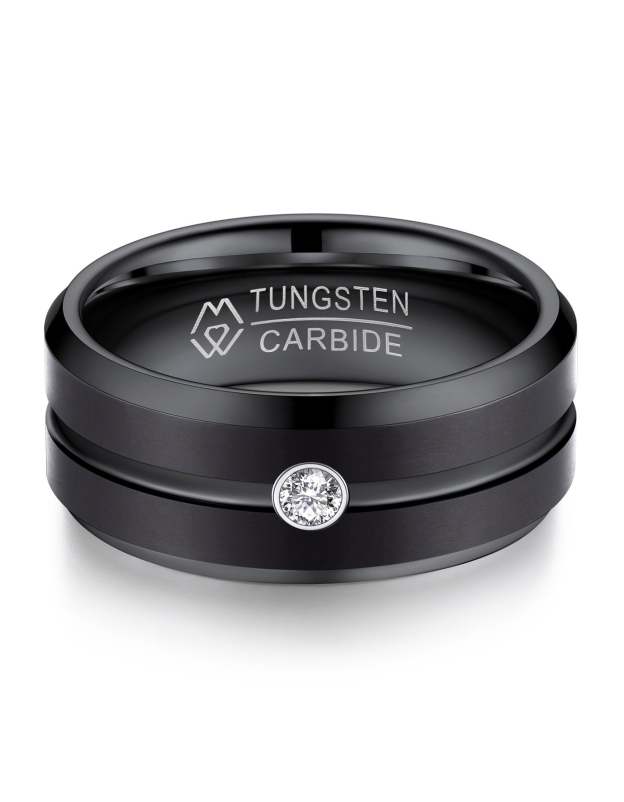 MomentWish Groove Band Ring 