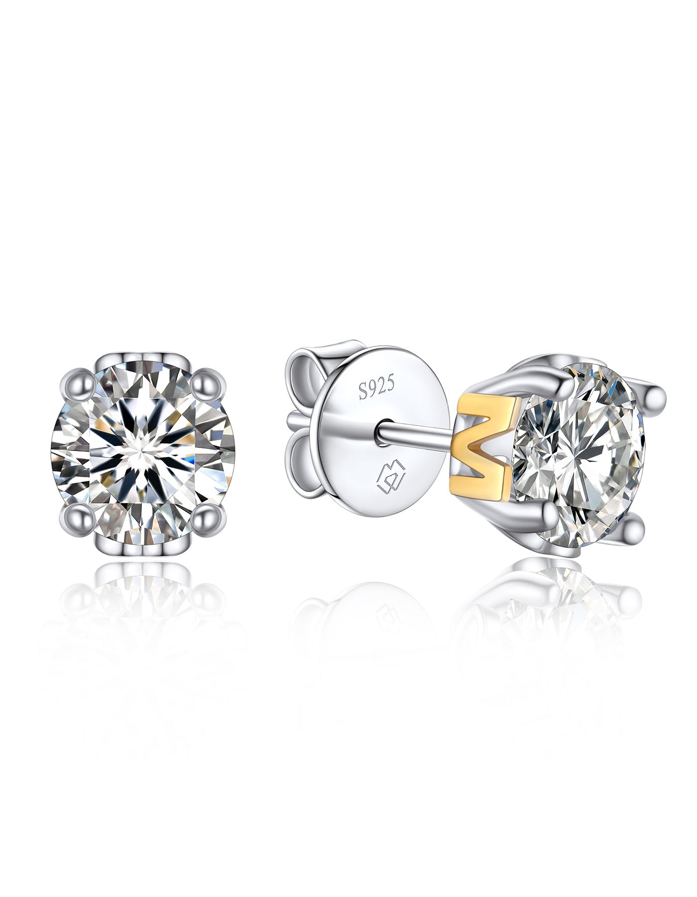 MomentWish Letter M Earrings