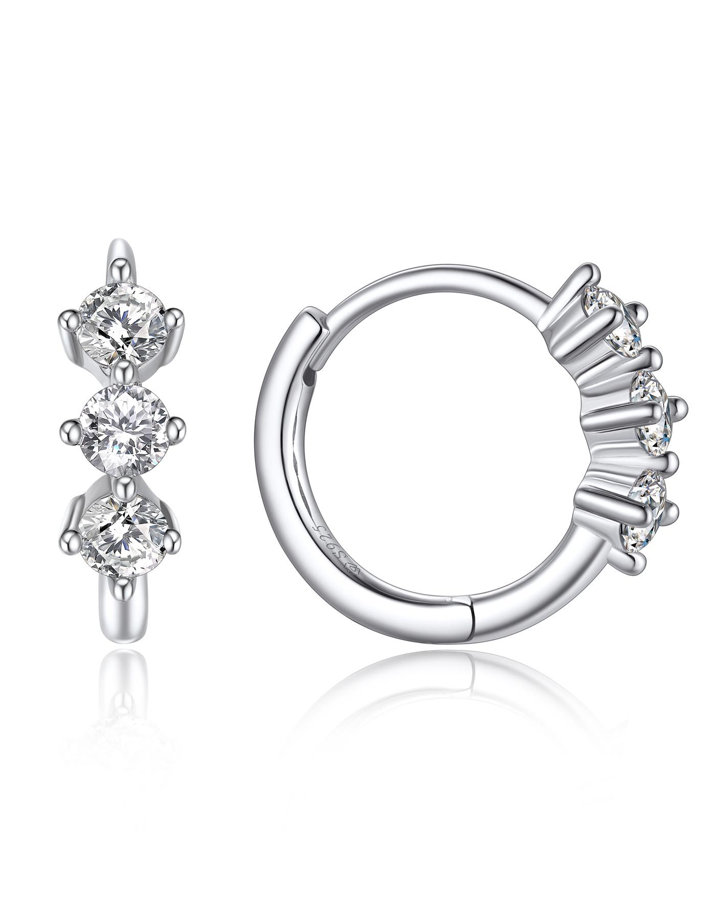 MomentWish Moissanite Hoop earrings For Women