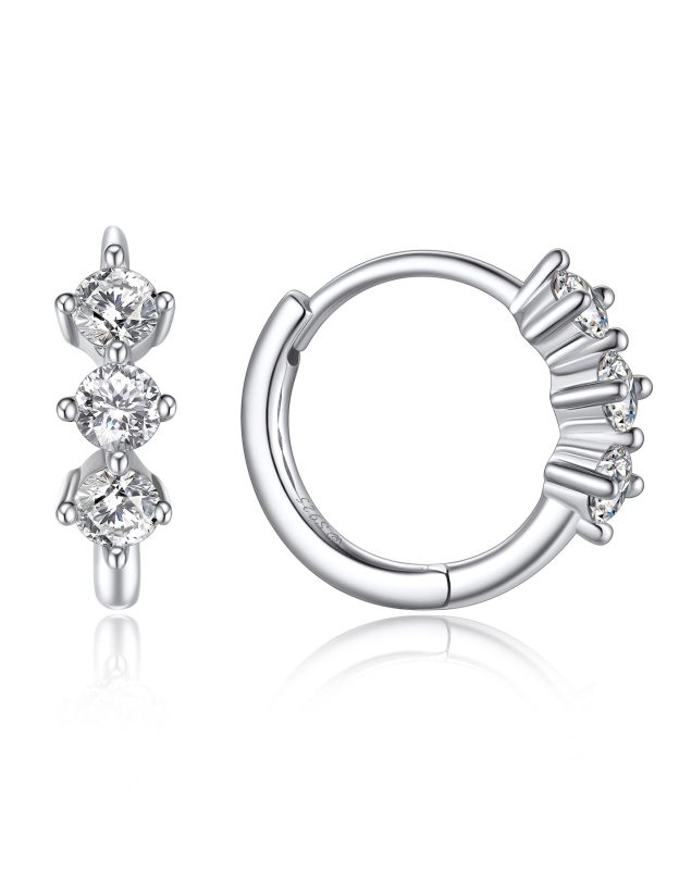 MomentWish Moissanite Hoop earrings For Women