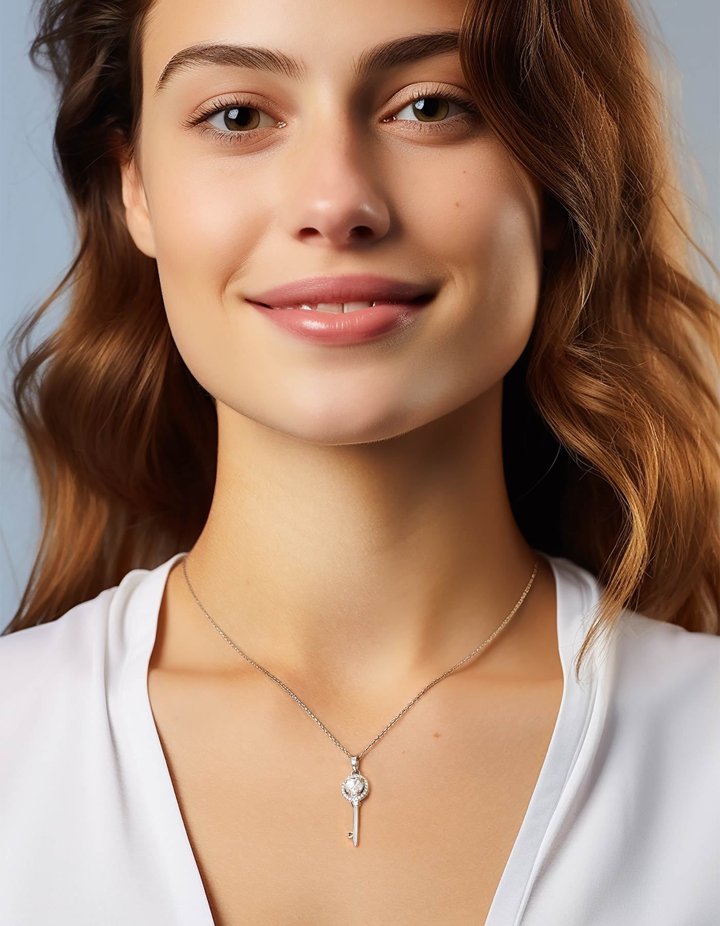 MomentWish Moissanite Necklace for Women