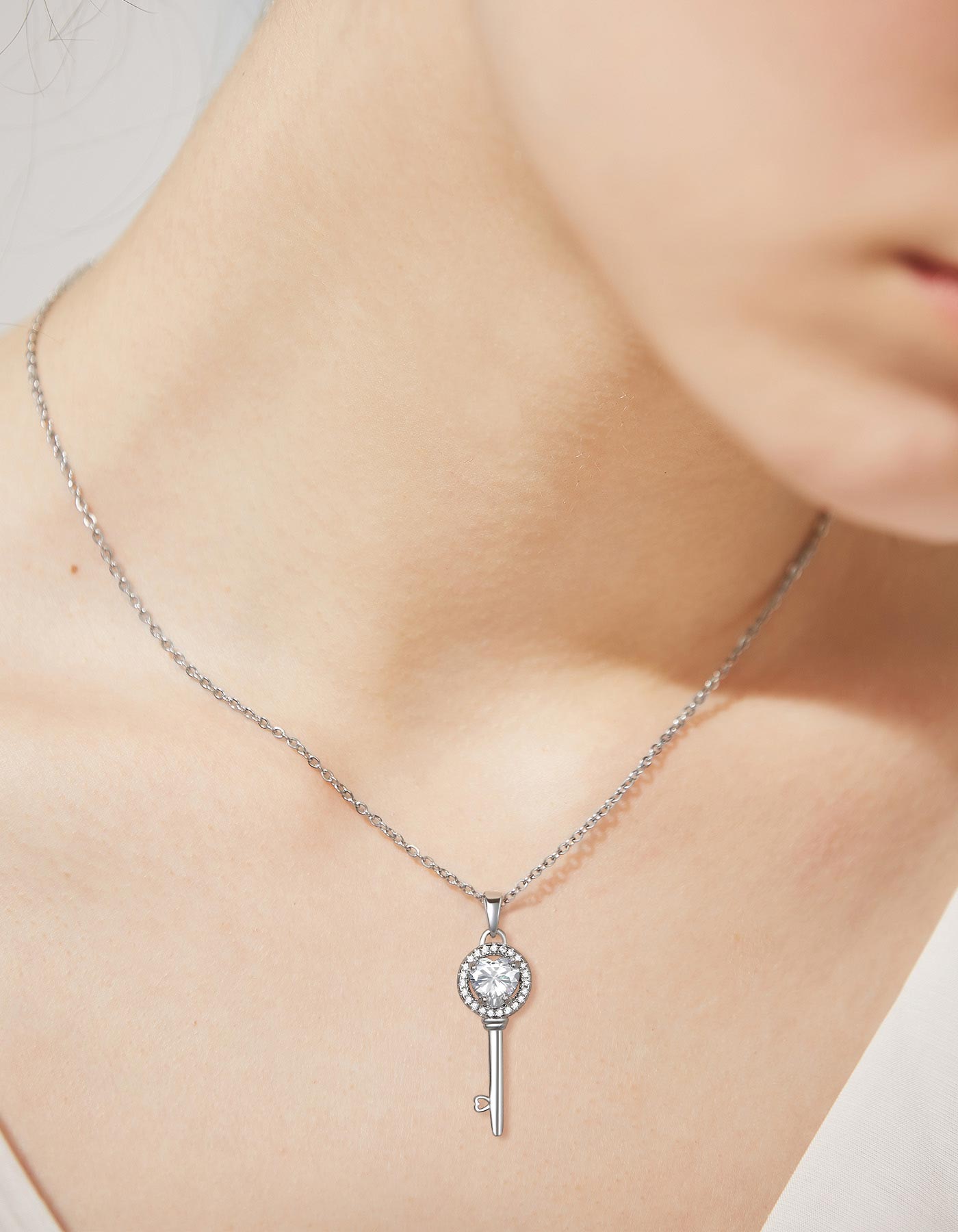 MomentWish Moissanite Necklace for Women