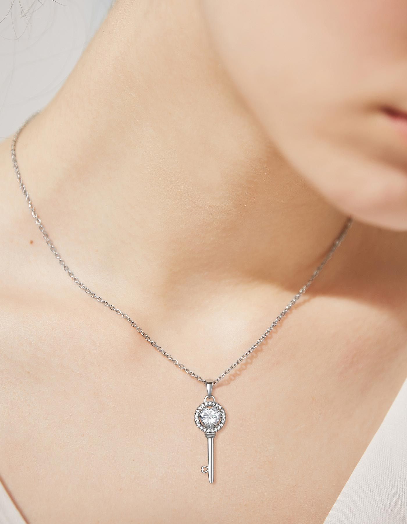 MomentWish Moissanite Necklace for Women