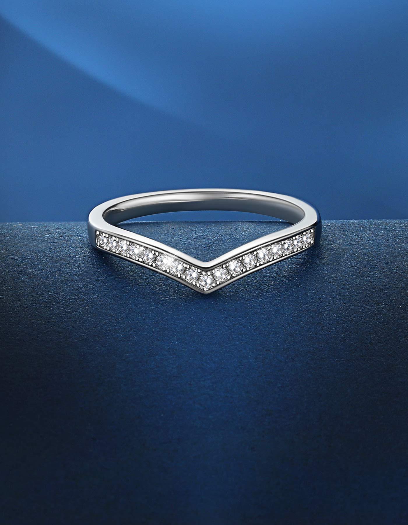 MomentWish Moissanite Wishbone Ring