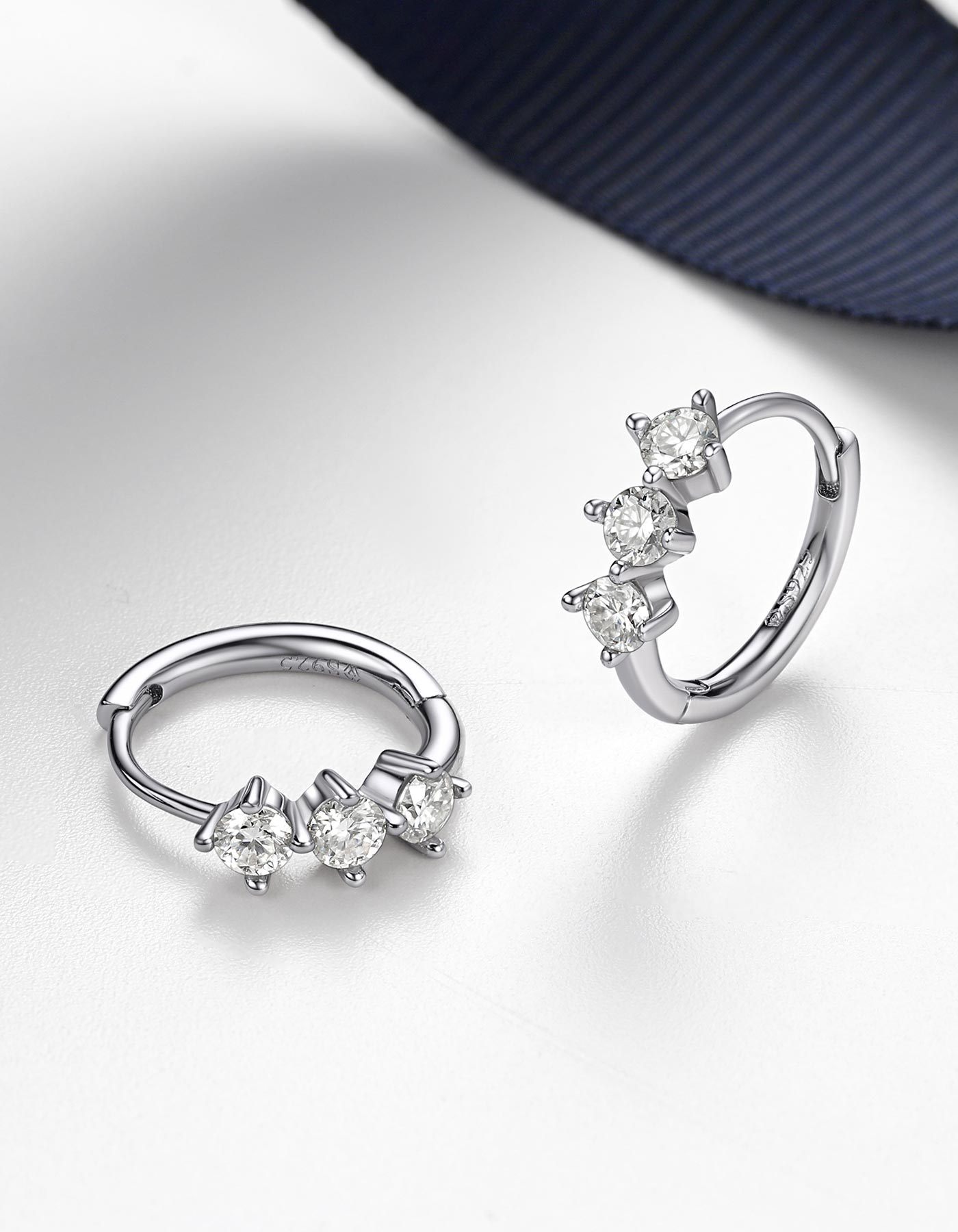 MomentWish Moissante Hoop Earrings 