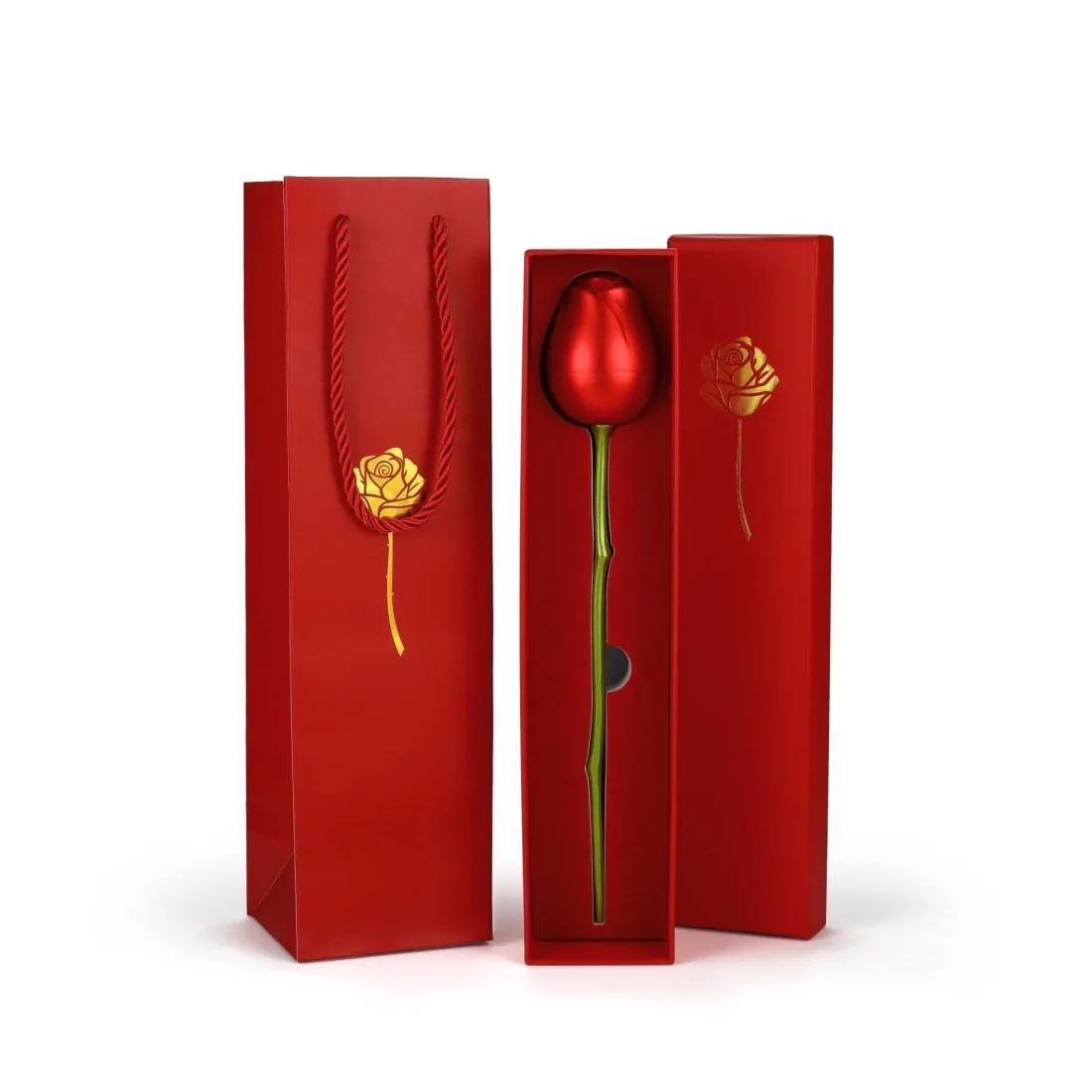 MomentWish Red Rose Box Ring Case Jewelry Storage Case-01