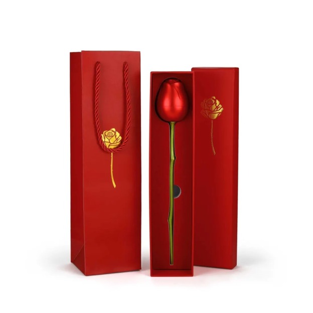 MomentWish Red Rose Box Ring Case Jewelry Storage Case-01