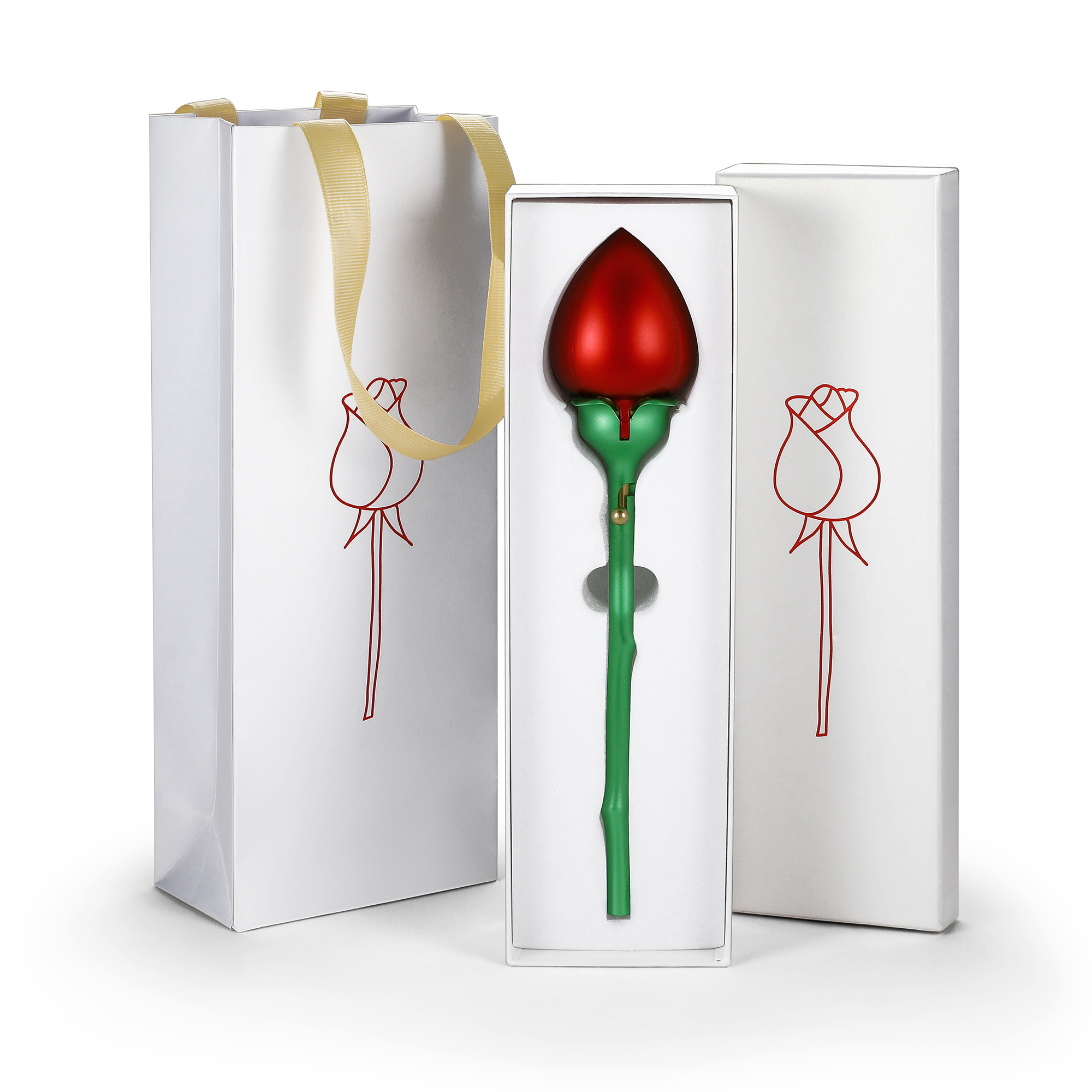 MomentWish Red Rose Ring Box