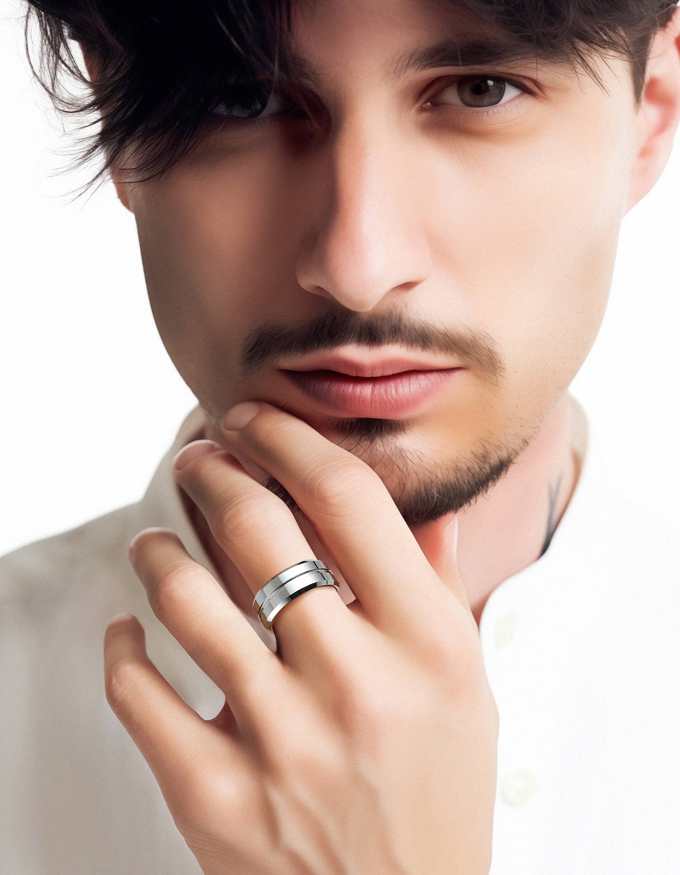 MomentWish  Tungsten Carbide Ring for Men