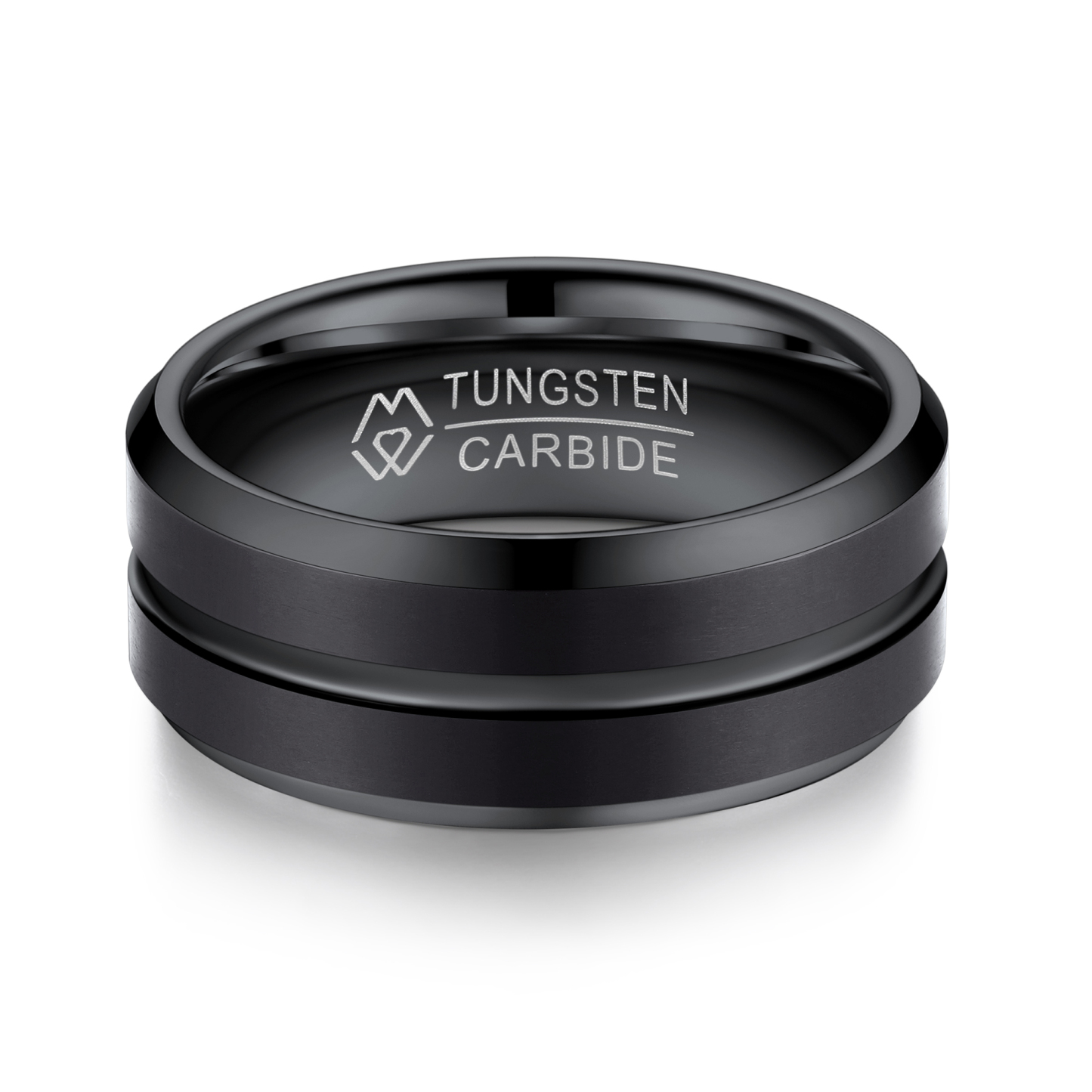 Tungsten Carbide Wedding Ring in Black Plated