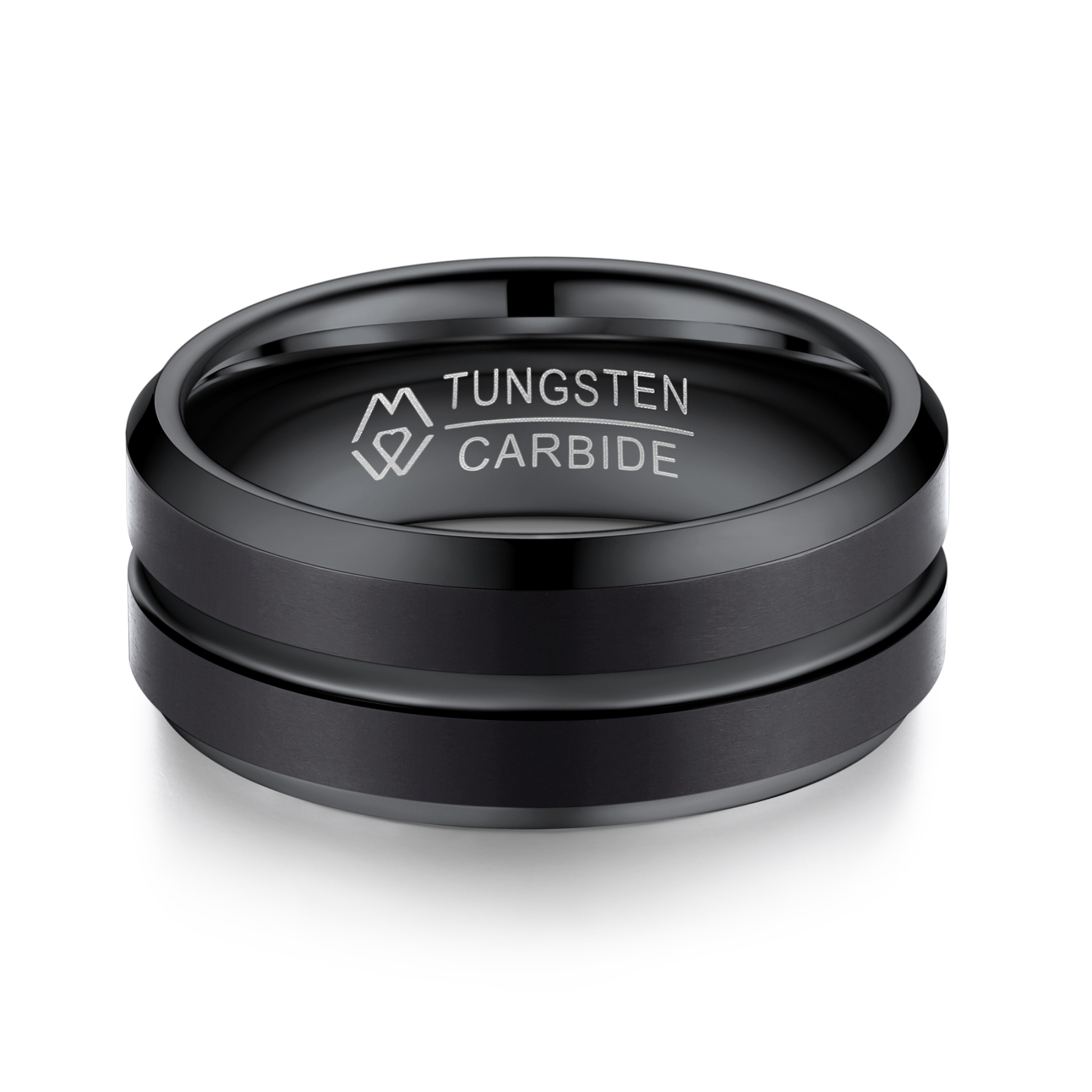 Tungsten Carbide Wedding Ring in Black Plated