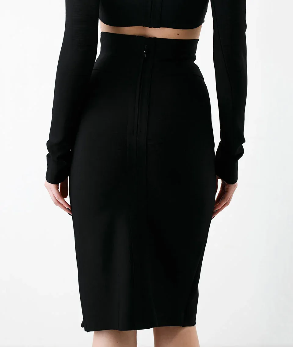Women Textured Culottes Skirt
