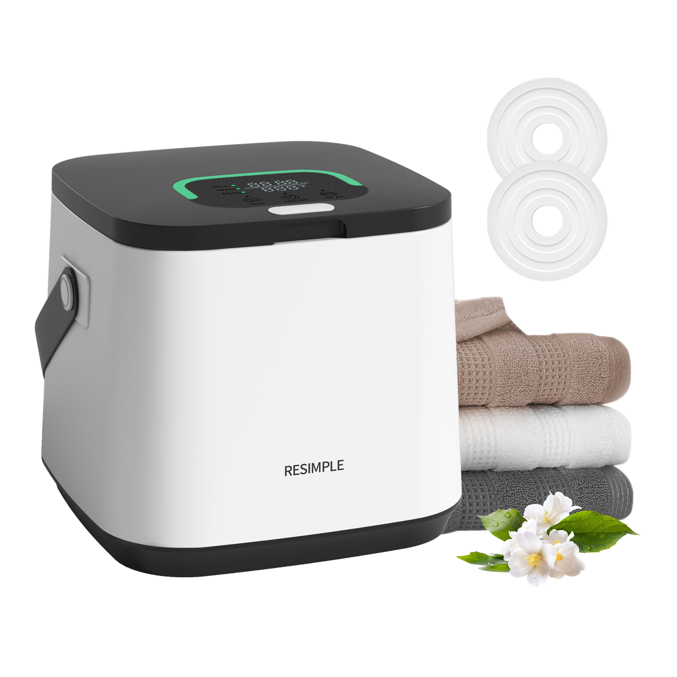 16 Litre Towel Heating Bucket with Handle for Spa And Bathroom, 3 Heating Modes, Delay, Automatic Off, Very Portable