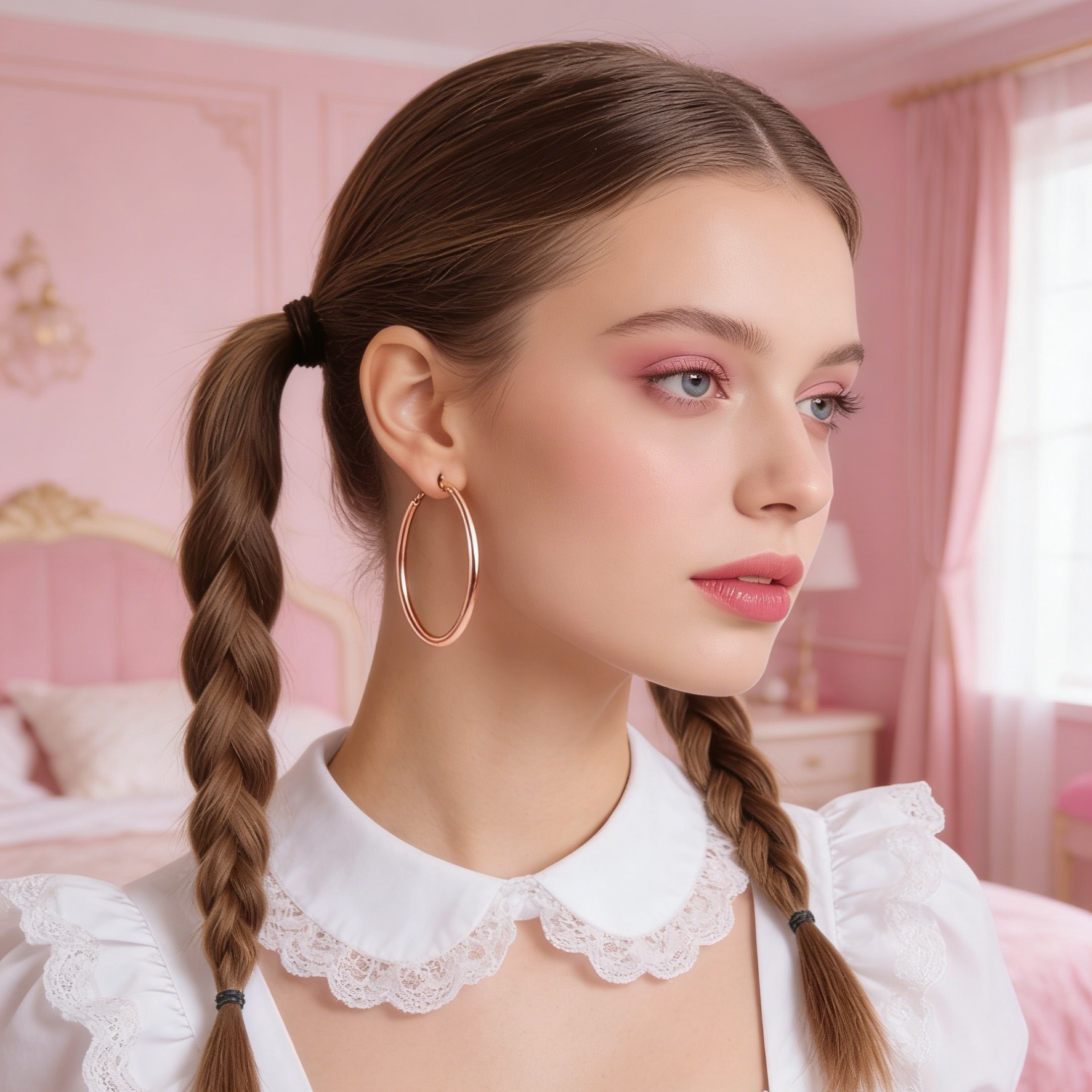 Lightweight Endless Hoop Earring for ladies