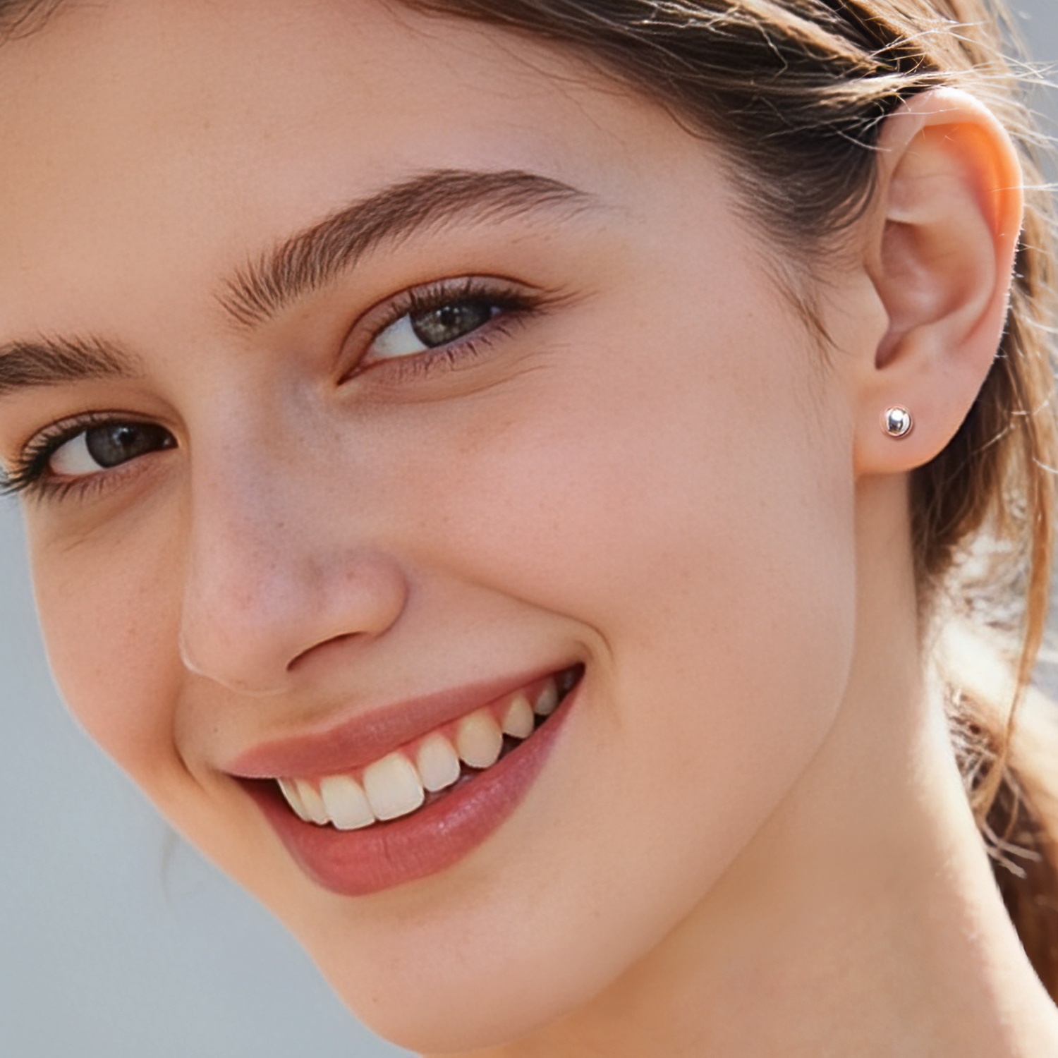 ChicSilver Sterling Silver Ball Stud Earrings for Women