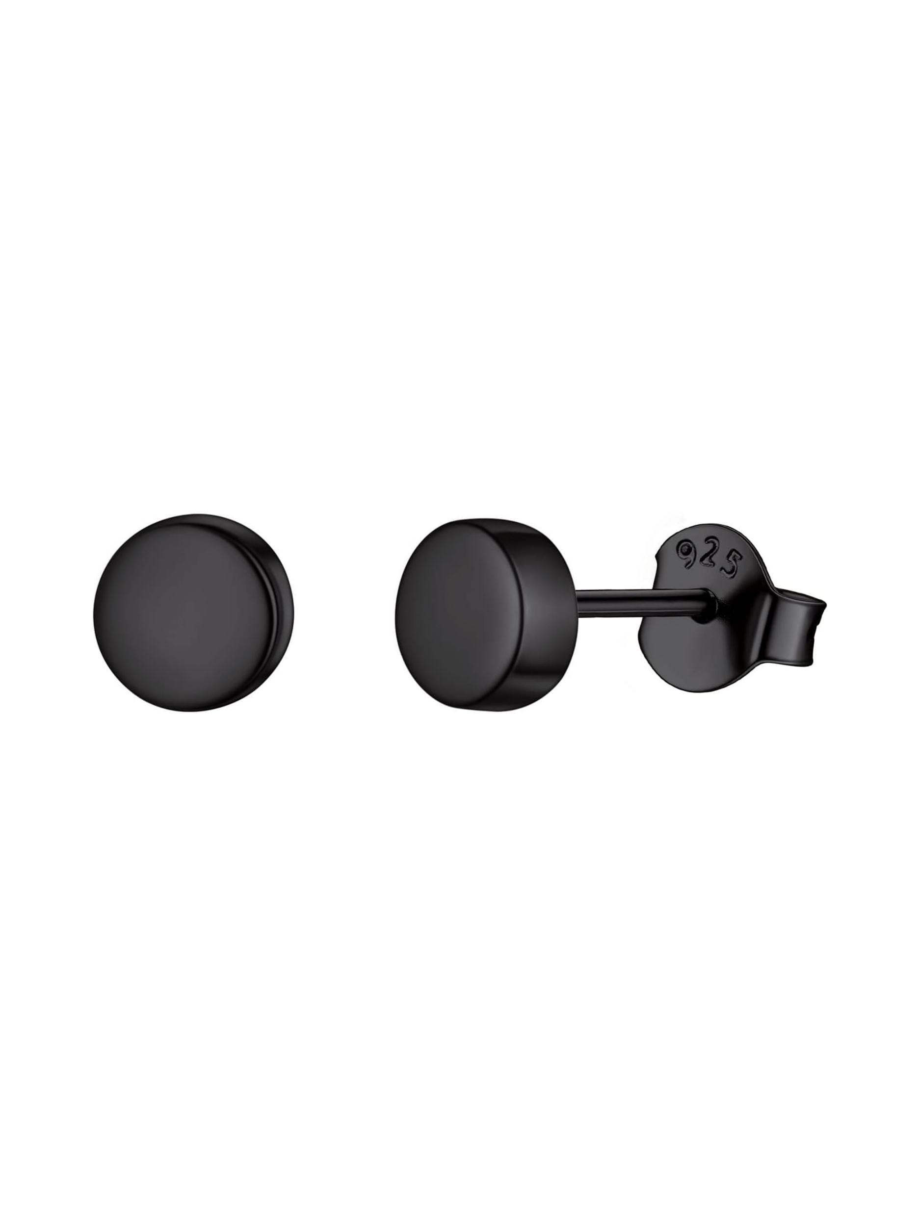 Tiny Dot Round Disc Stud Earrings