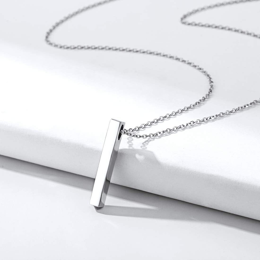 Vertical Bar Pendant Necklace