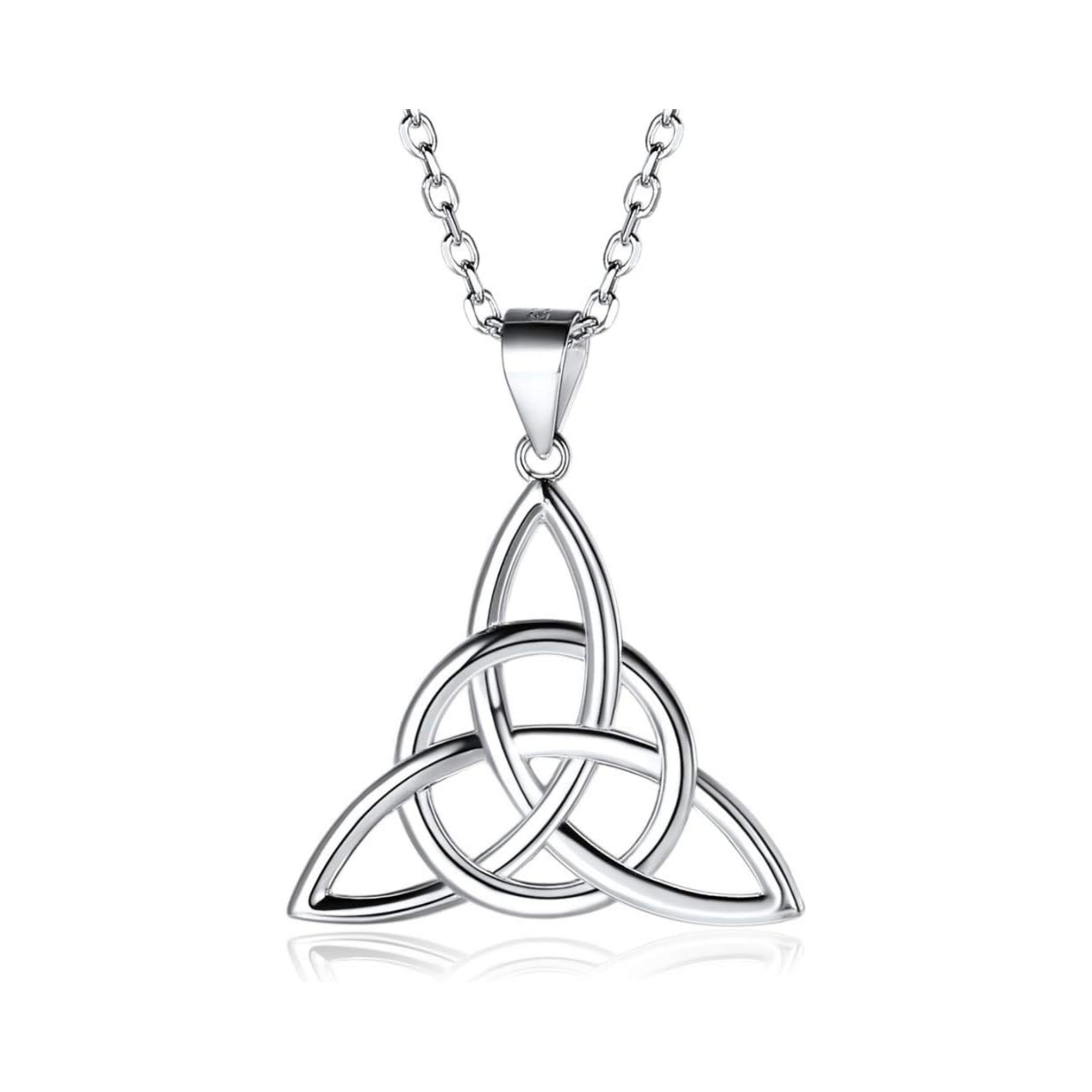 Luck Irish Celtic Knot Triangle Necklaces