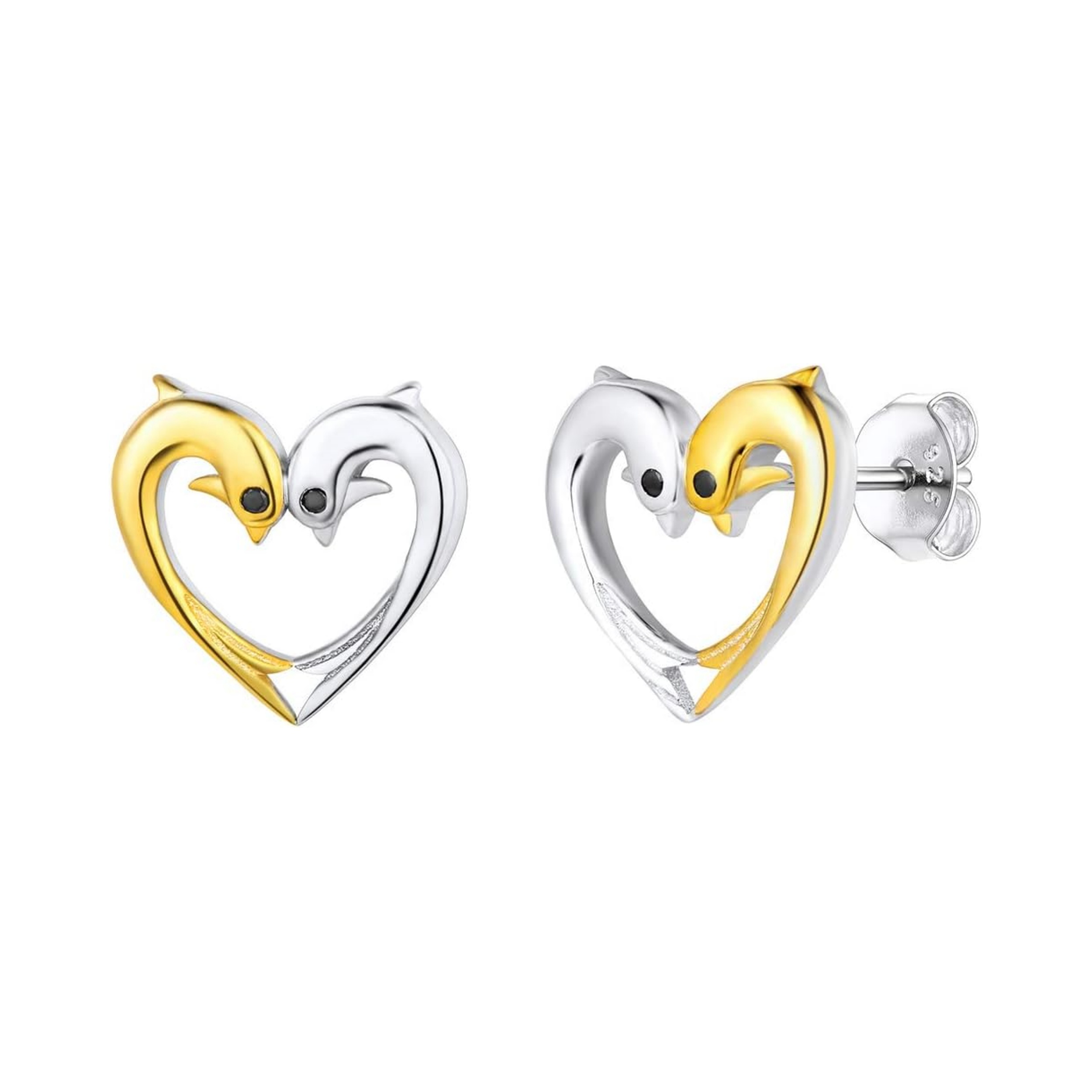 Cute Dolphin Stud Earring