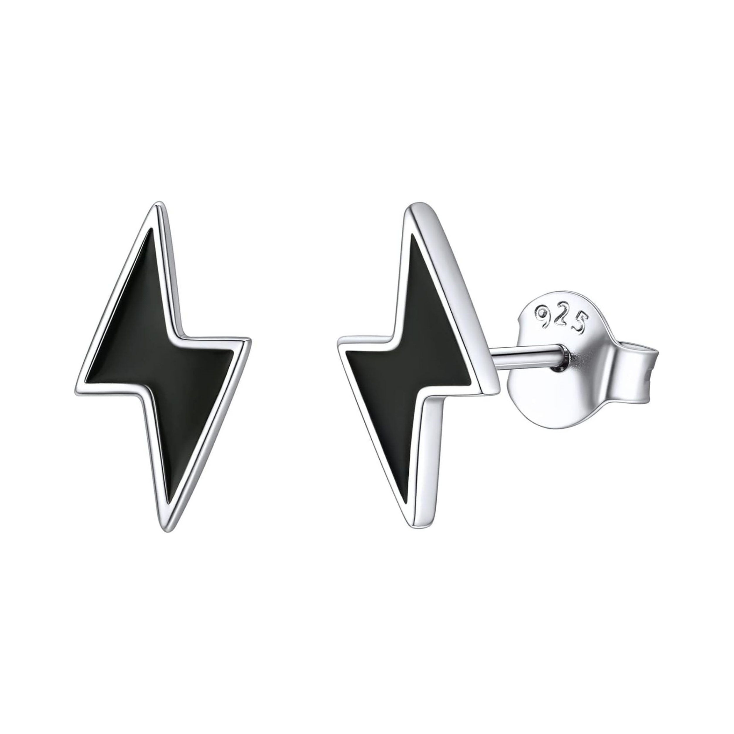 Minimalist Lightning Bolt Stud Earrings for Women