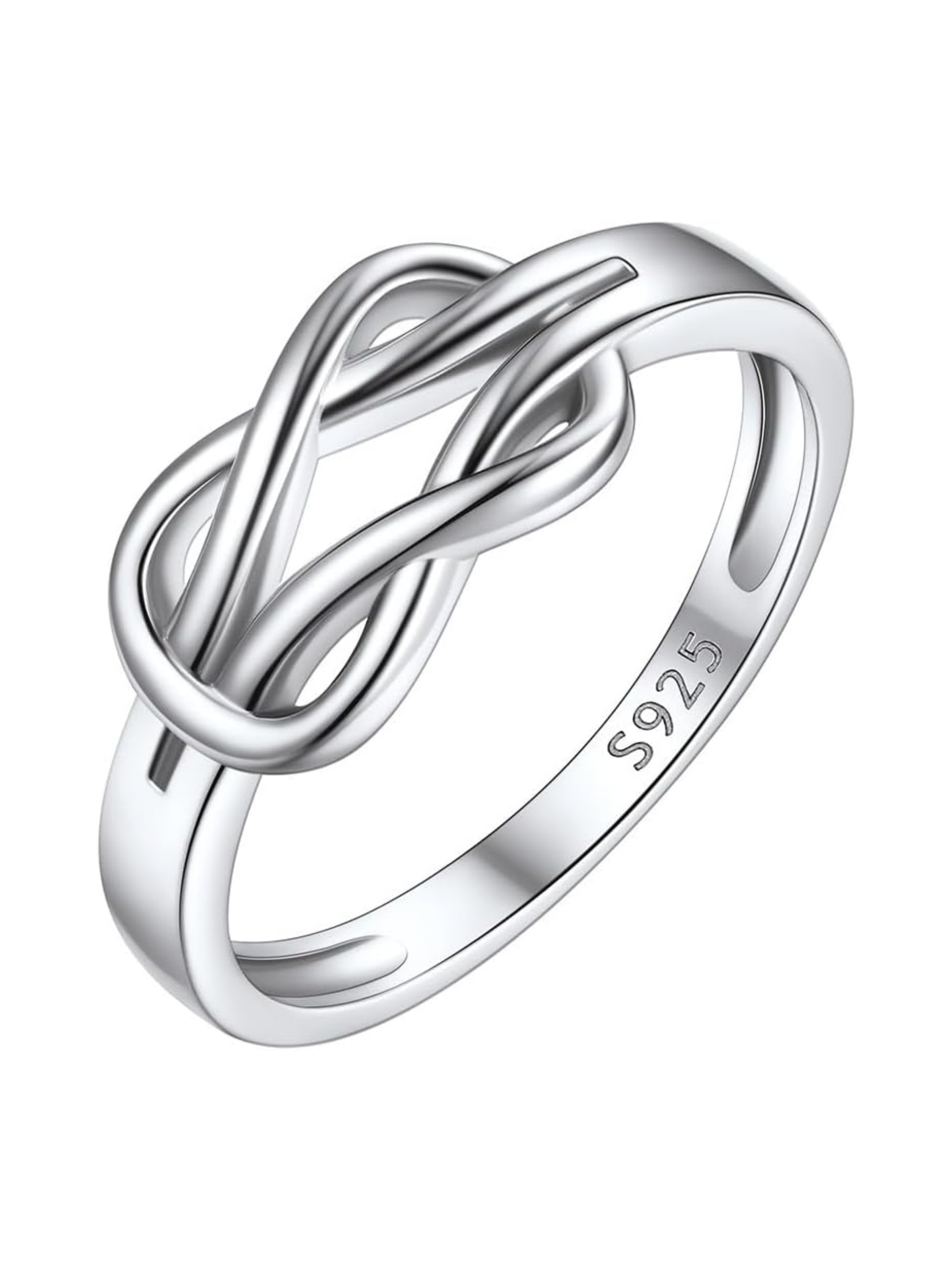 Silver Classic Love Knot Friendship Ring
