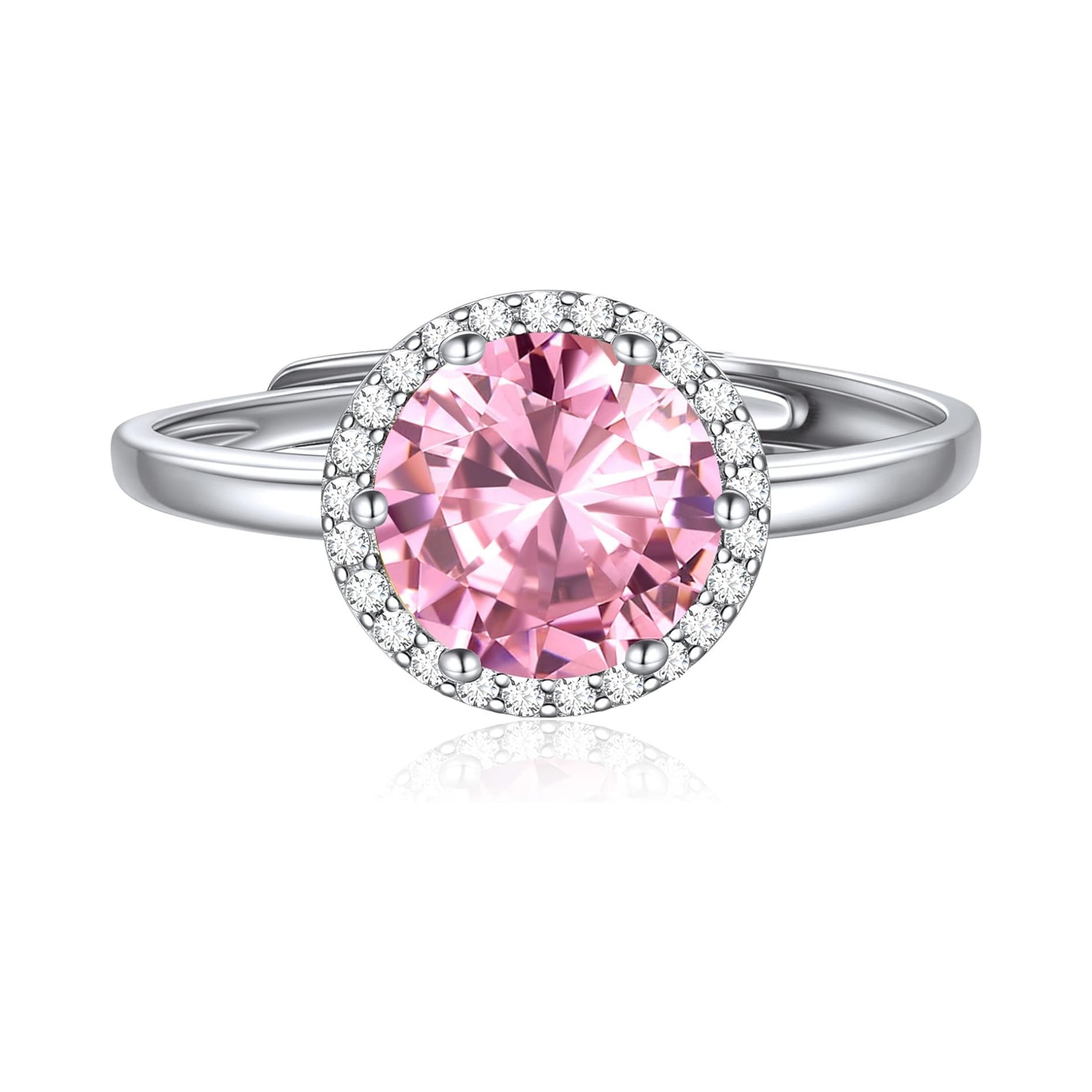 Round Cut October Birthstone Promise Ring