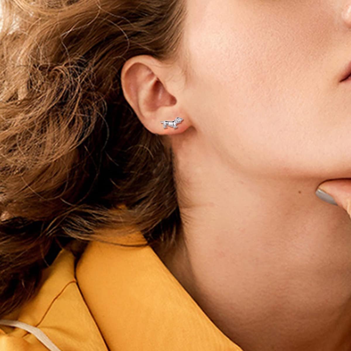 Cute Dog Stud Earrings for Women